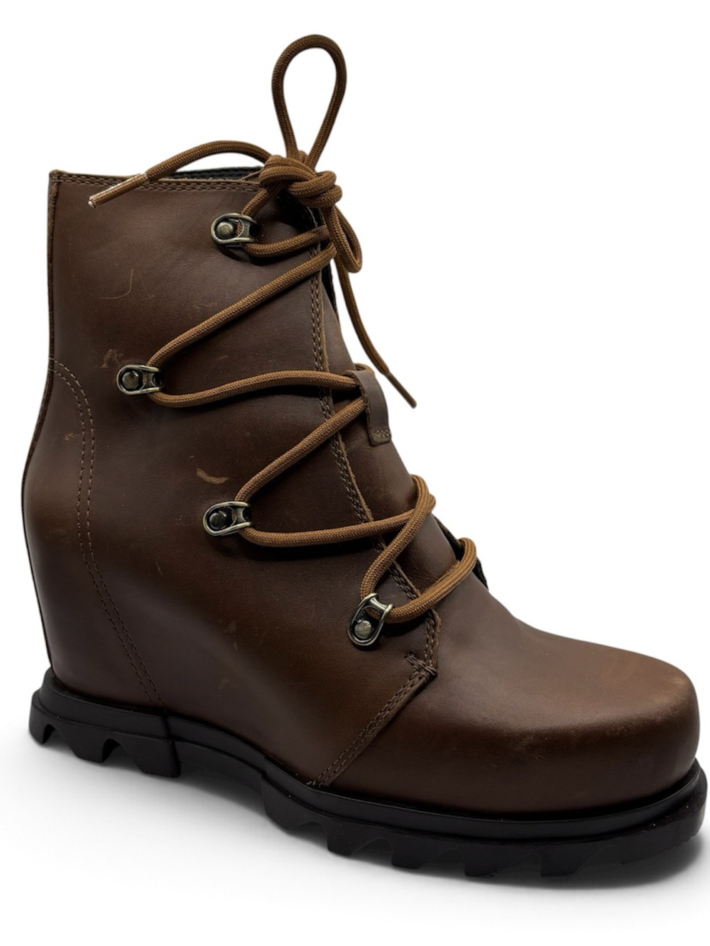 Sorel Joan of Arctic Wedge III Leather Lace Up Boots Women’s Size 6.5